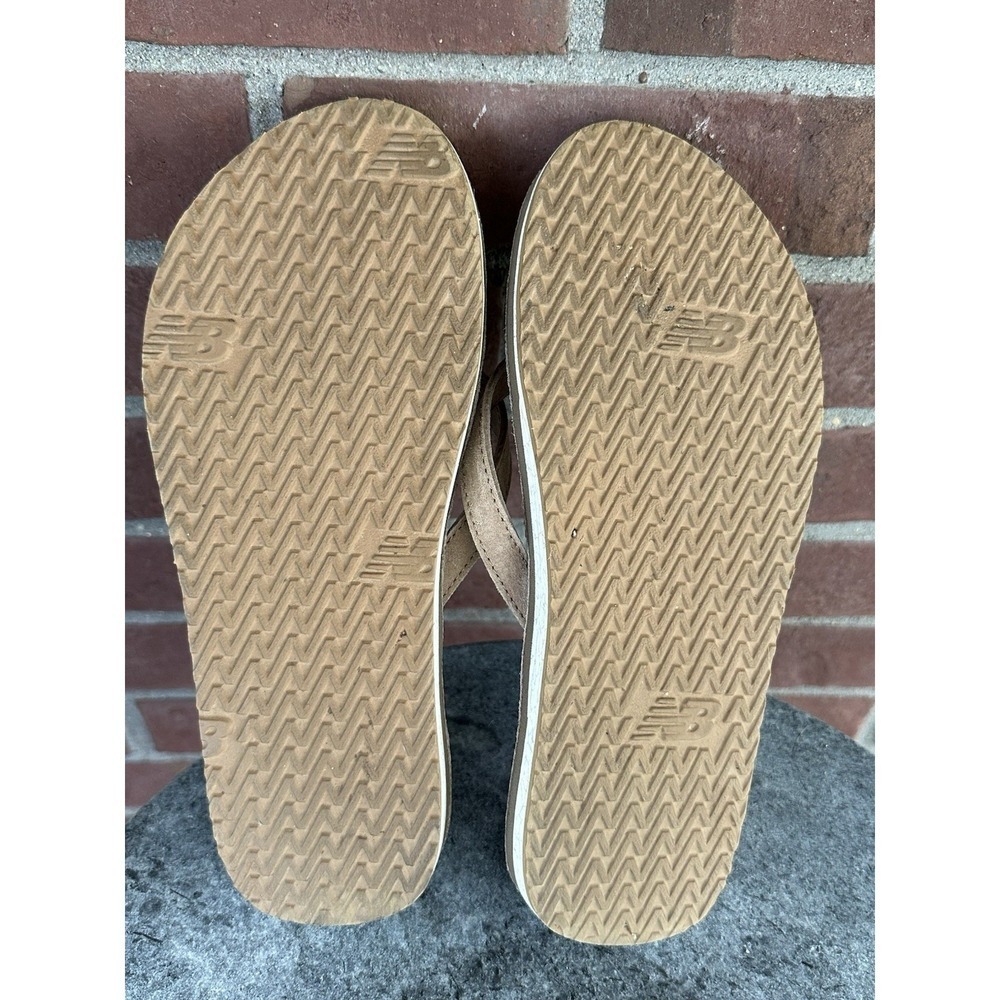 New Balance Womens Size 7B Brown Cushioned Slip On Flip Flop Sandals Shoes - Picture 8 of 9